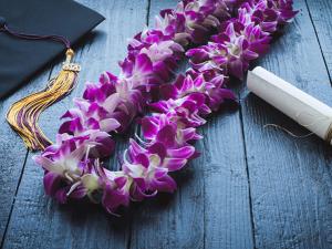 Graduation Orchid Lei's (double)