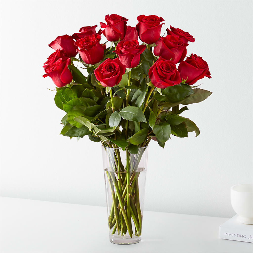 Long Stem Red Rose Bouquet – BLOOMERS FLOWERS & GIFTS, Campbell CA