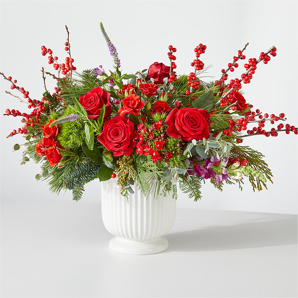 Big Red Bow Bouquet – BLOOMERS FLOWERS & GIFTS, Campbell CA