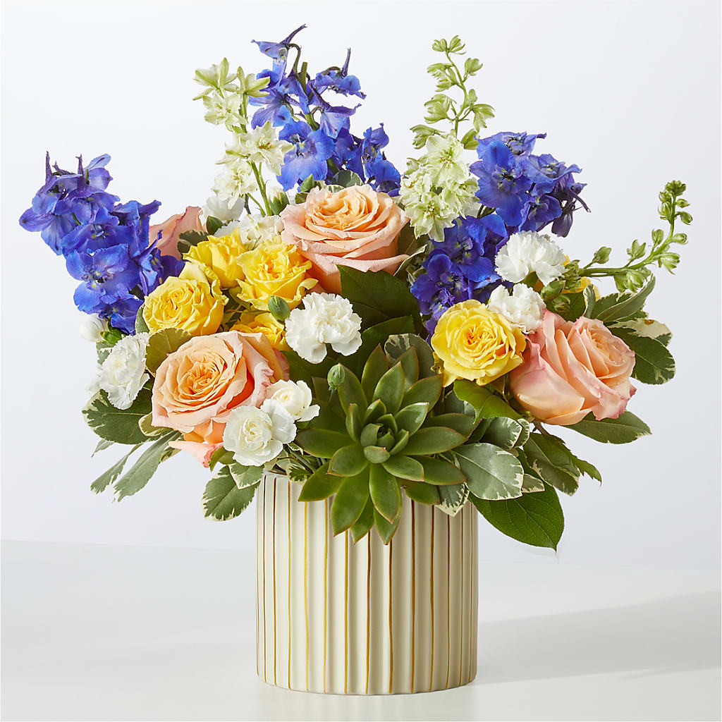 Cobalt Reverie Bouquet – BLOOMERS FLOWERS & GIFTS, Campbell CA