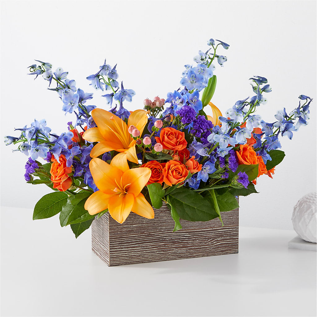 Radiant Citrus Box Bouquet – BLOOMERS FLOWERS & GIFTS, Campbell CA