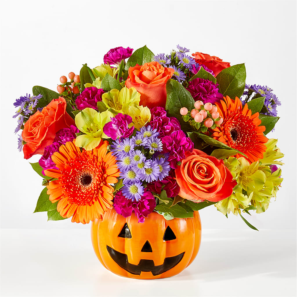 Tricks & Treats Pumpkin – BLOOMERS FLOWERS & GIFTS, Campbell CA