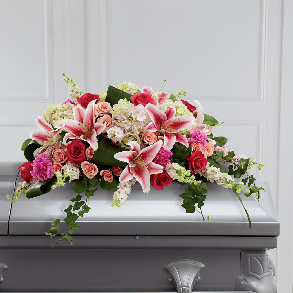 Splendid Grace Casket Spray – BLOOMERS FLOWERS & GIFTS, Campbell CA