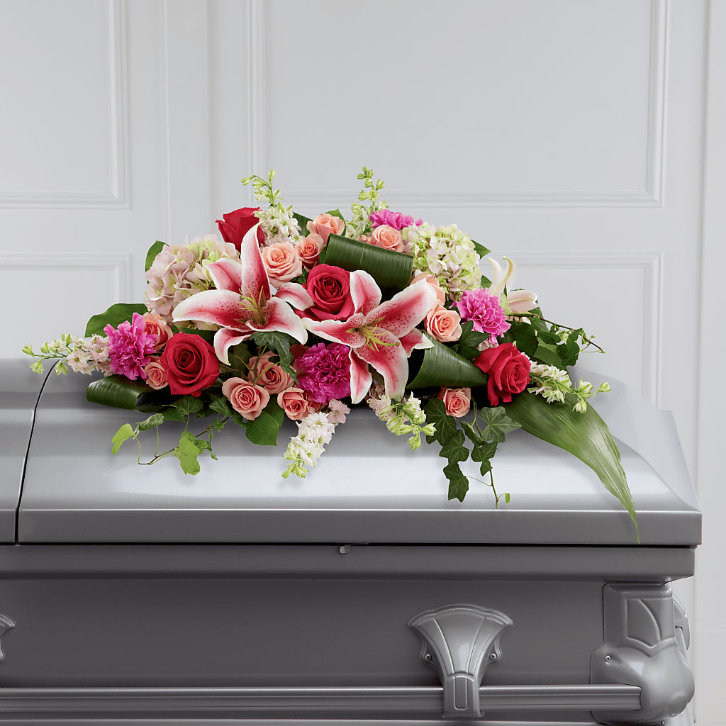 Splendid Grace Casket Spray – BLOOMERS FLOWERS & GIFTS, Campbell CA