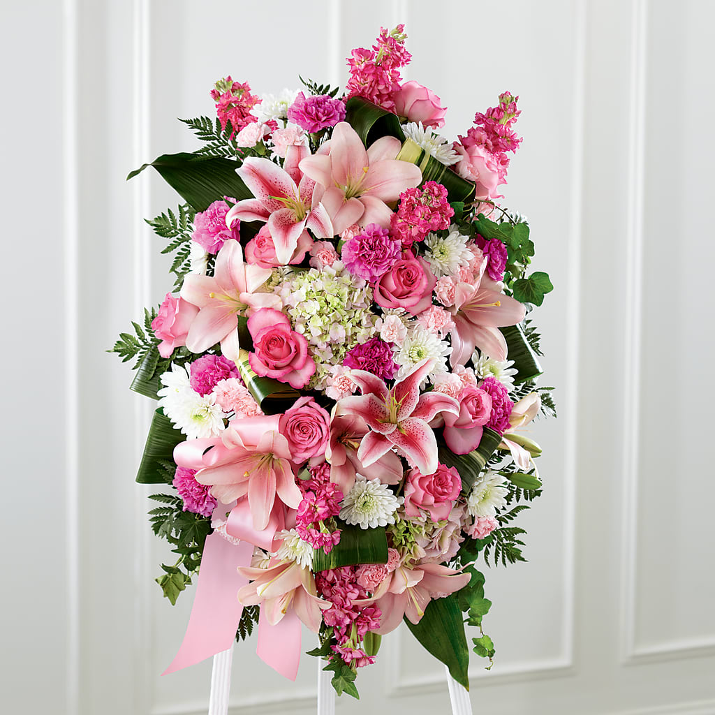 Comforting Standing Spray – BLOOMERS FLOWERS & GIFTS, Campbell CA