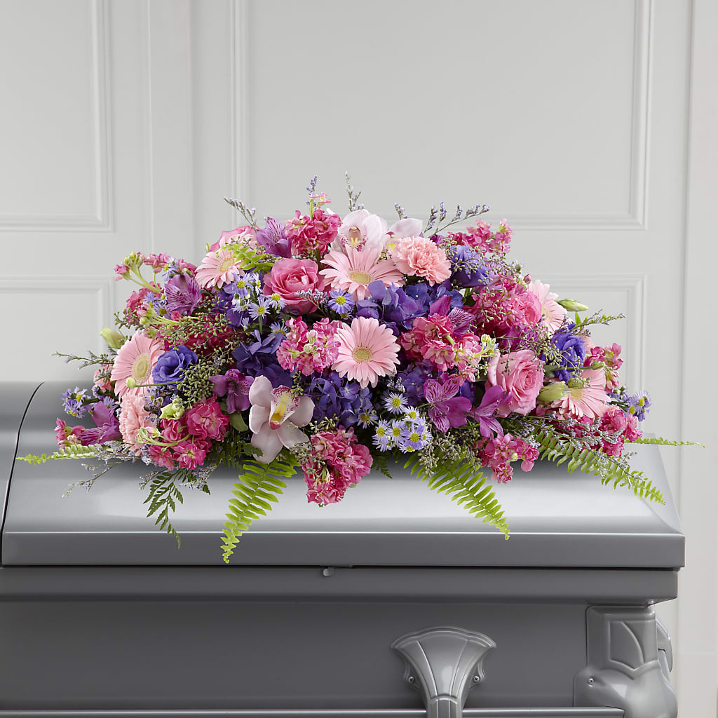 Glorious Garden Casket Spray – BLOOMERS FLOWERS & GIFTS, Campbell CA