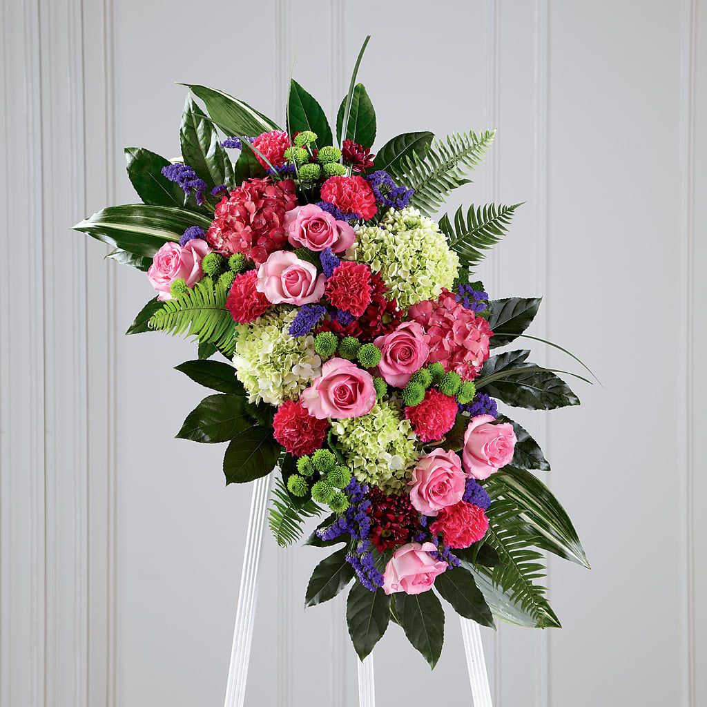 Refreshing Mix Standing Spray – BLOOMERS FLOWERS & GIFTS, Campbell CA