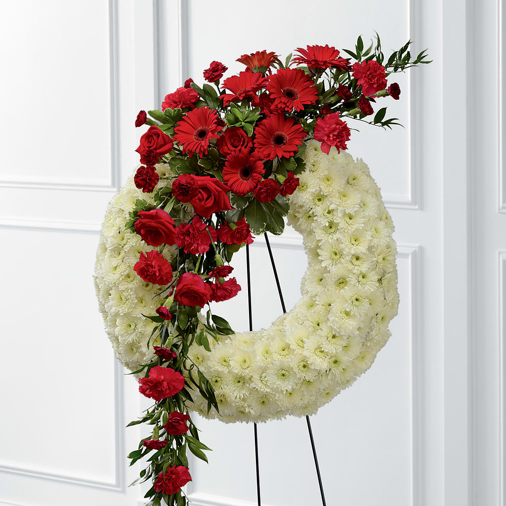 Graceful Tribute Wreath – BLOOMERS FLOWERS & GIFTS, Campbell CA