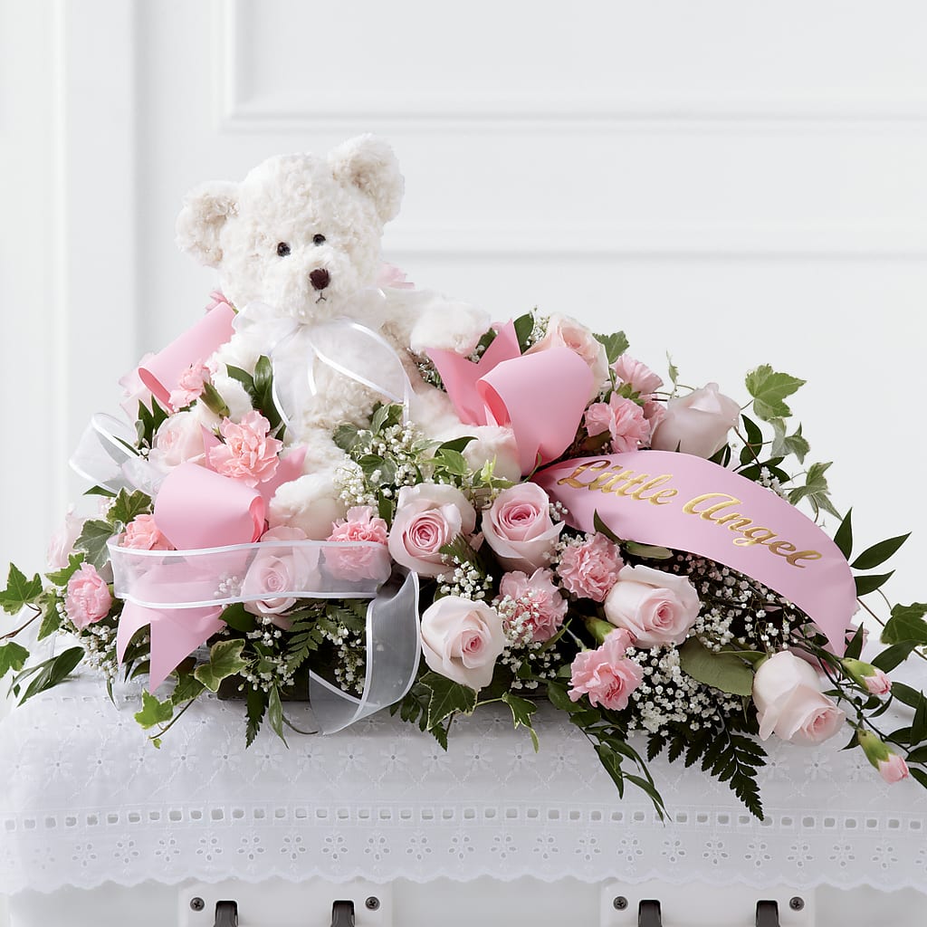 Touch of Sympathy Casket Spray – BLOOMERS FLOWERS & GIFTS, Campbell CA
