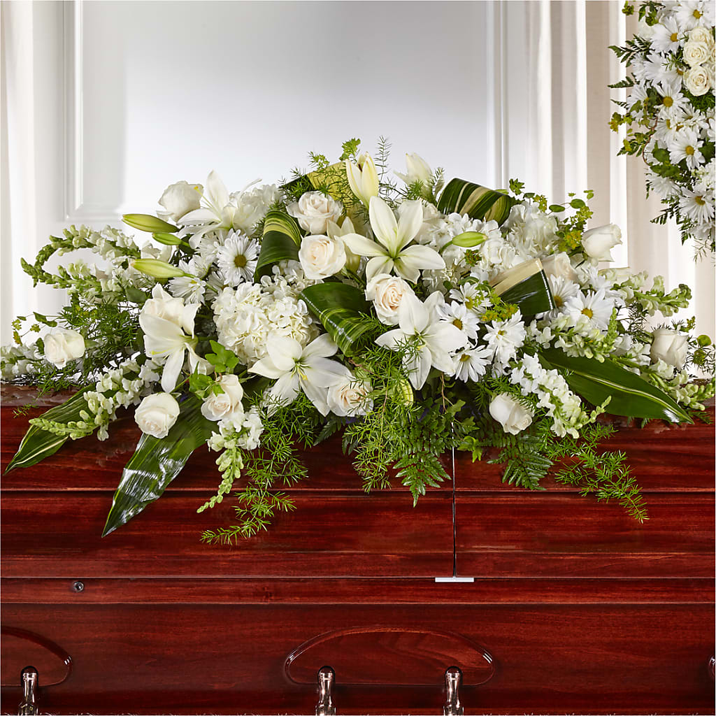 Abundance Casket Spray – BLOOMERS FLOWERS & GIFTS, Campbell CA