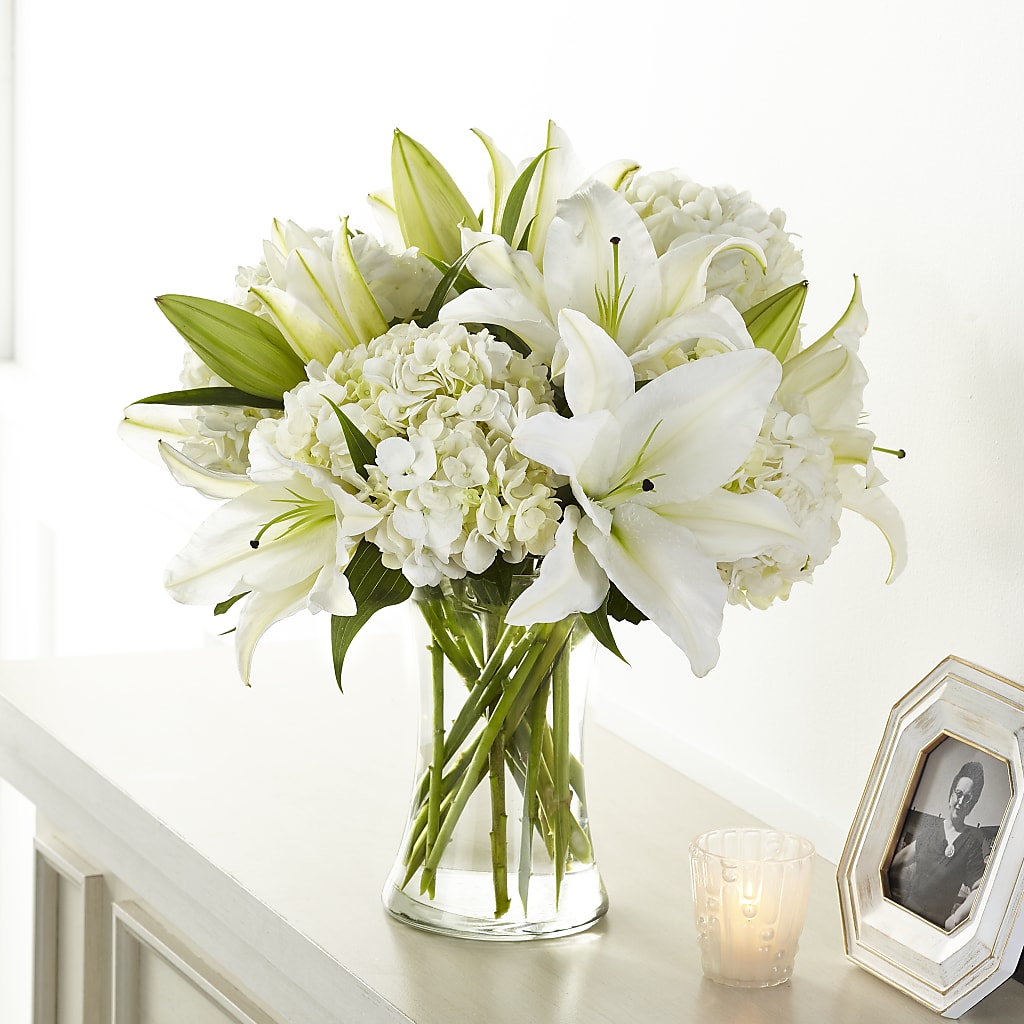 Compassionate Lily Bouquet – BLOOMERS FLOWERS & GIFTS, Campbell CA