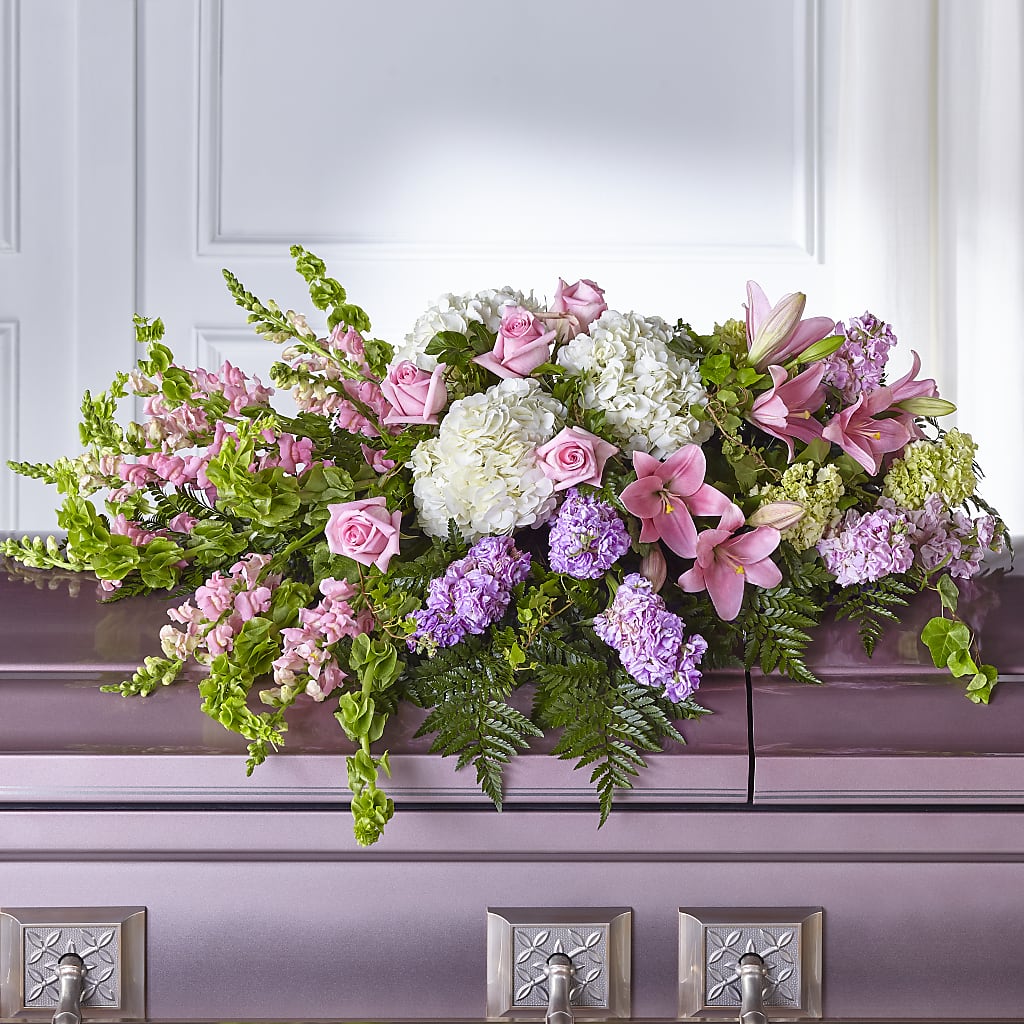Life's Gratitude Casket Spray – BLOOMERS FLOWERS & GIFTS, Campbell CA