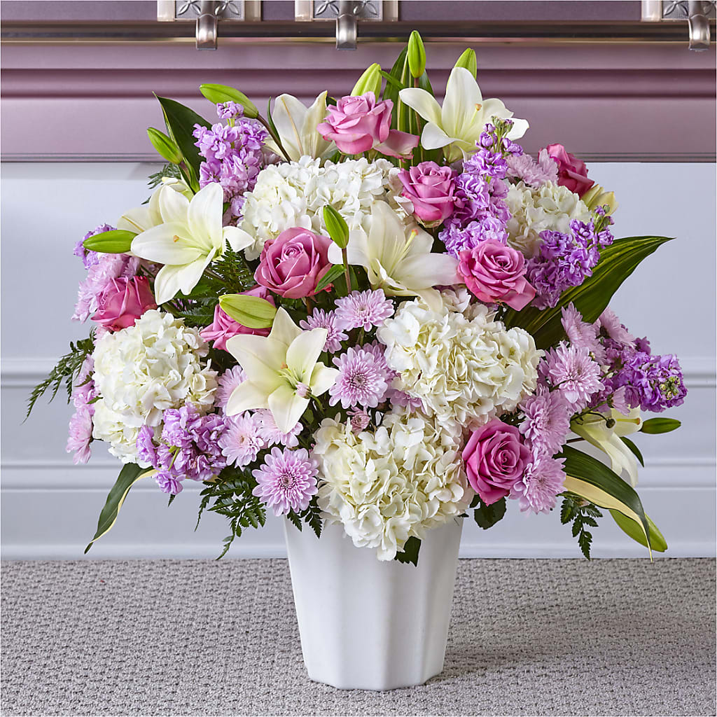 Heaven Sent Floor Basket – BLOOMERS FLOWERS & GIFTS, Campbell CA
