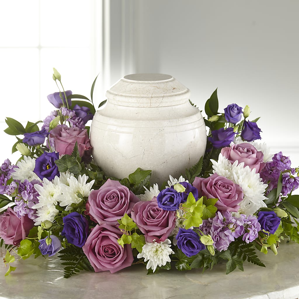 Blooming Sympathy Cremation Adornment – BLOOMERS FLOWERS & GIFTS, Campbell CA
