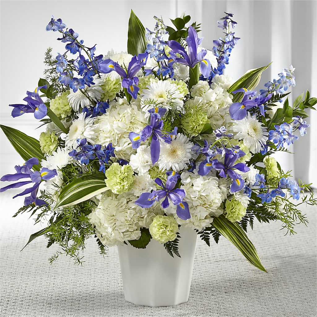 Soft Serenity Floor Basket – BLOOMERS FLOWERS & GIFTS, Campbell CA
