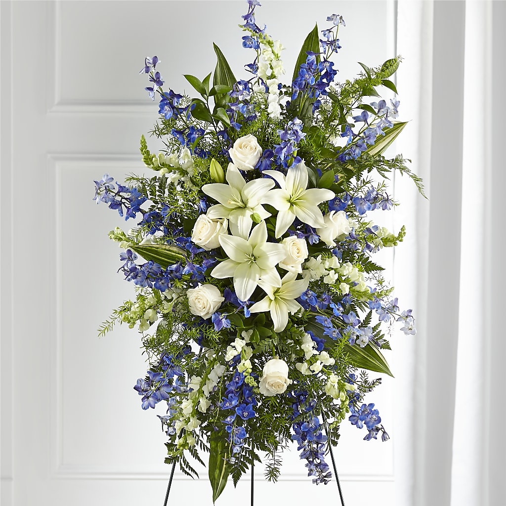 Faithful Friend Standing Spray – BLOOMERS FLOWERS & GIFTS, Campbell CA