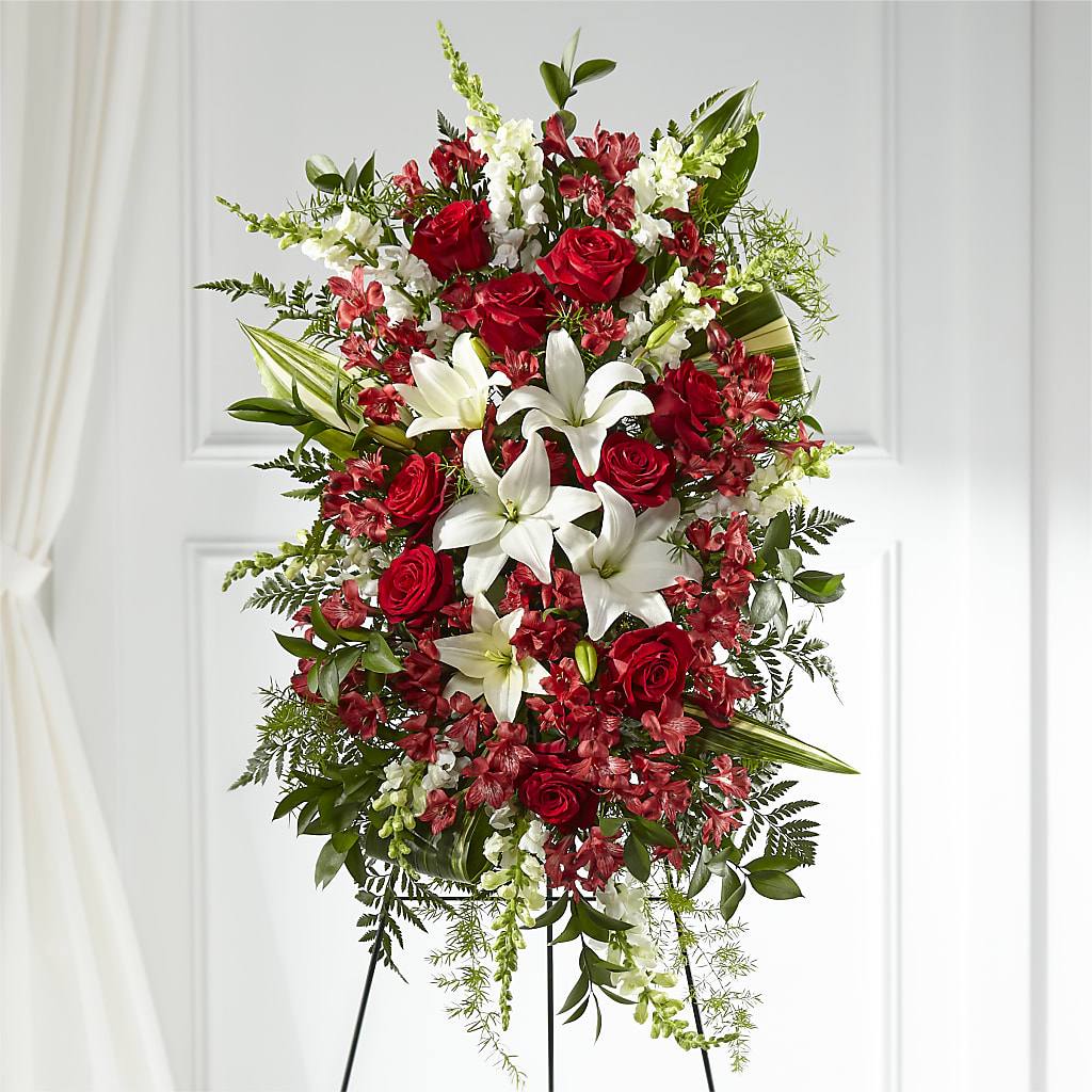 Everlasting Memory Standing Spray – BLOOMERS FLOWERS & GIFTS, Campbell CA