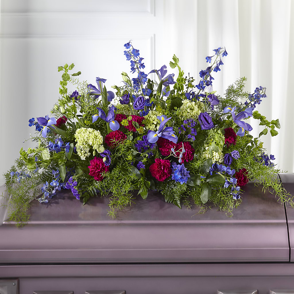 Always Treasured Casket Spray – BLOOMERS FLOWERS & GIFTS, Campbell CA