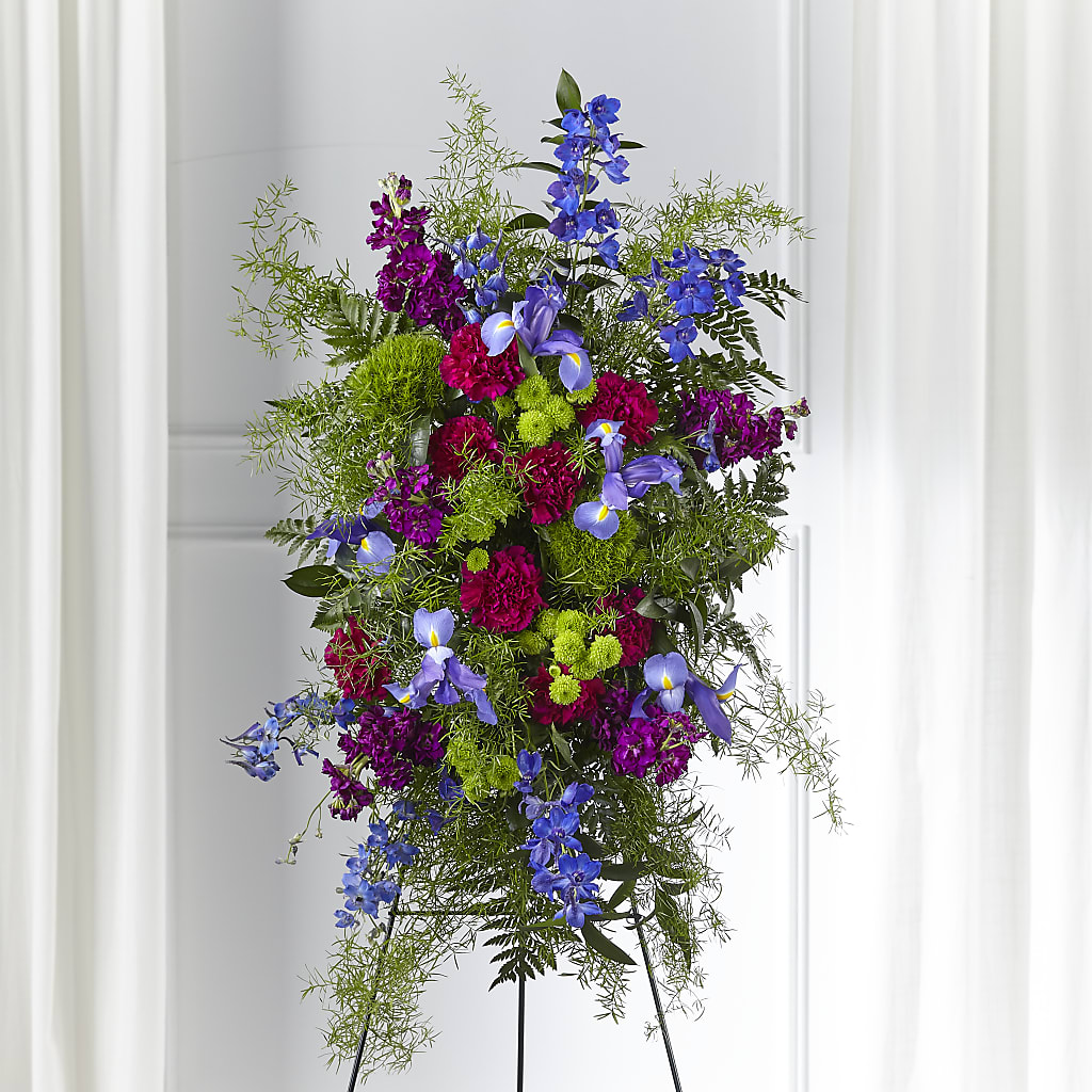 Heavenly Skies Standing Spray – BLOOMERS FLOWERS & GIFTS, Campbell CA