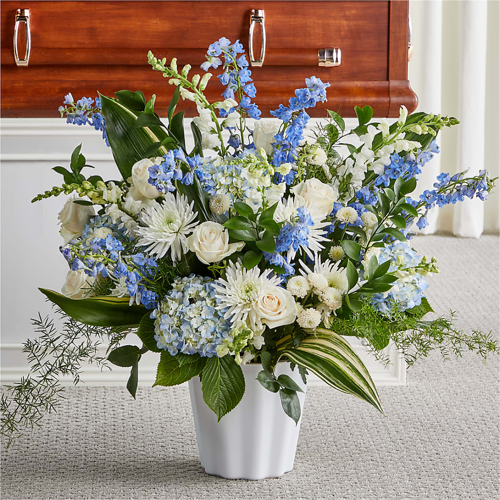 Everlasting Memories Floor Basket – BLOOMERS FLOWERS & GIFTS, Campbell CA
