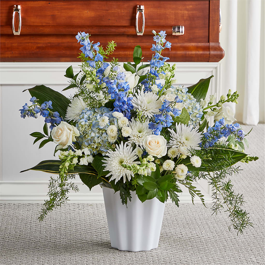 Everlasting Memories Floor Basket – BLOOMERS FLOWERS & GIFTS, Campbell CA