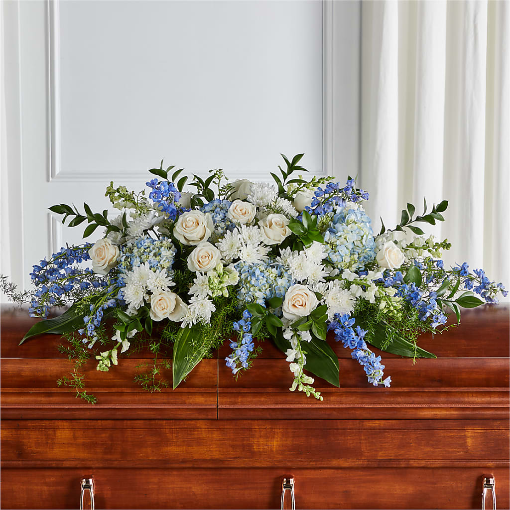 Timeless Essence Casket Spray – BLOOMERS FLOWERS & GIFTS, Campbell CA