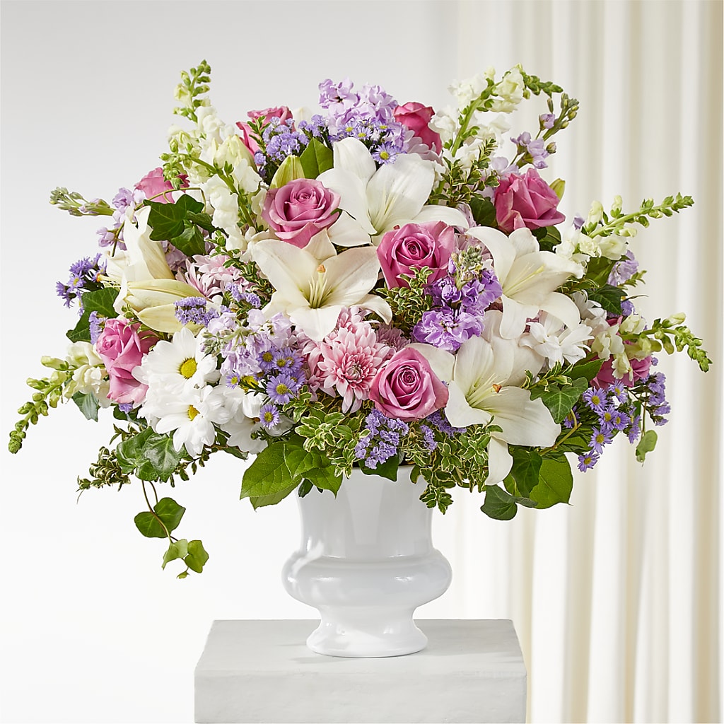 Remarkable Life Urn Arrangement – BLOOMERS FLOWERS & GIFTS, Campbell CA