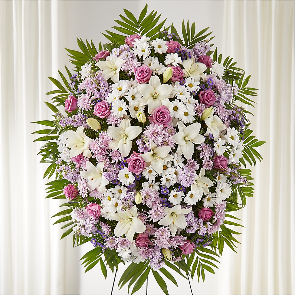 Surrounded by Love Standing Spray – BLOOMERS FLOWERS & GIFTS, Campbell CA
