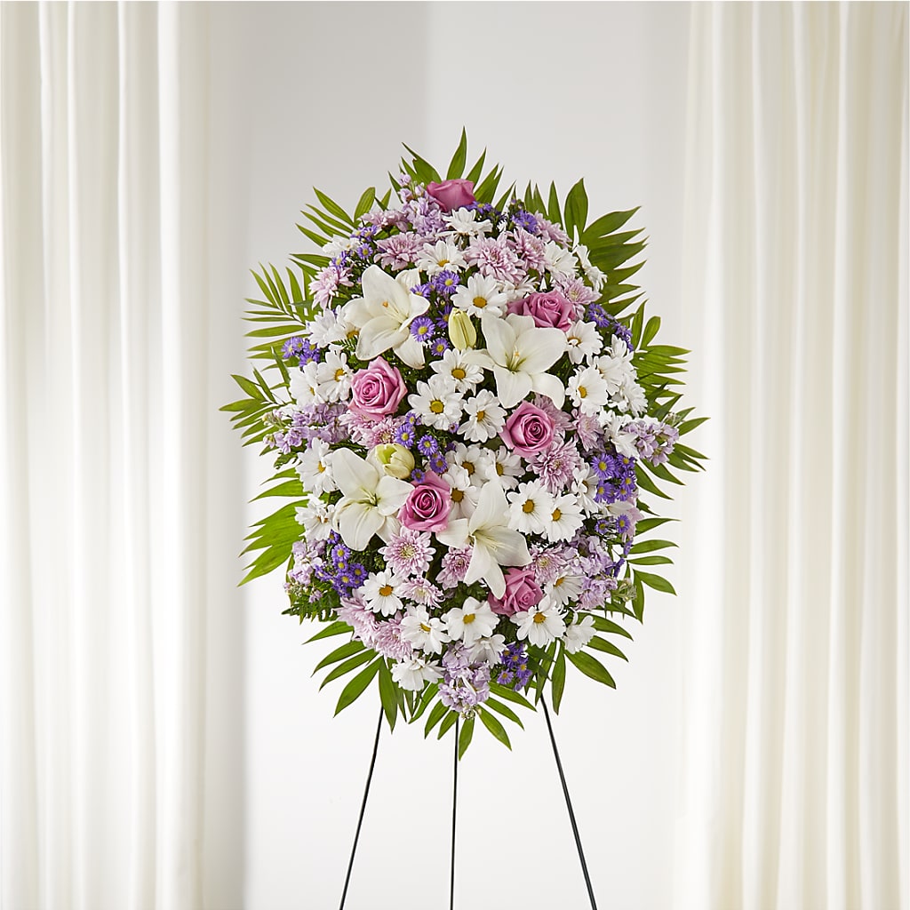 Surrounded by Love Standing Spray – BLOOMERS FLOWERS & GIFTS, Campbell CA