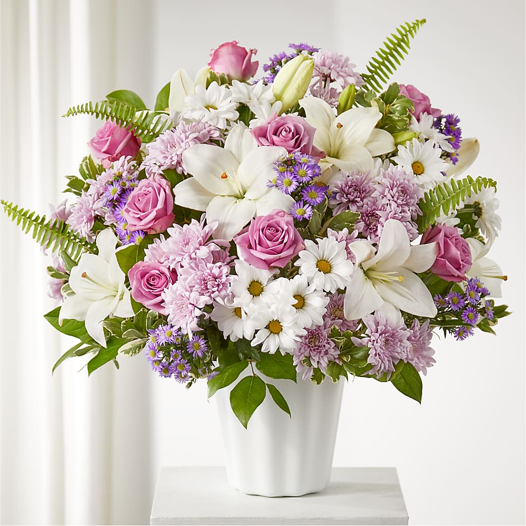 Warmest Thoughts Tabletop Basket – BLOOMERS FLOWERS & GIFTS, Campbell CA