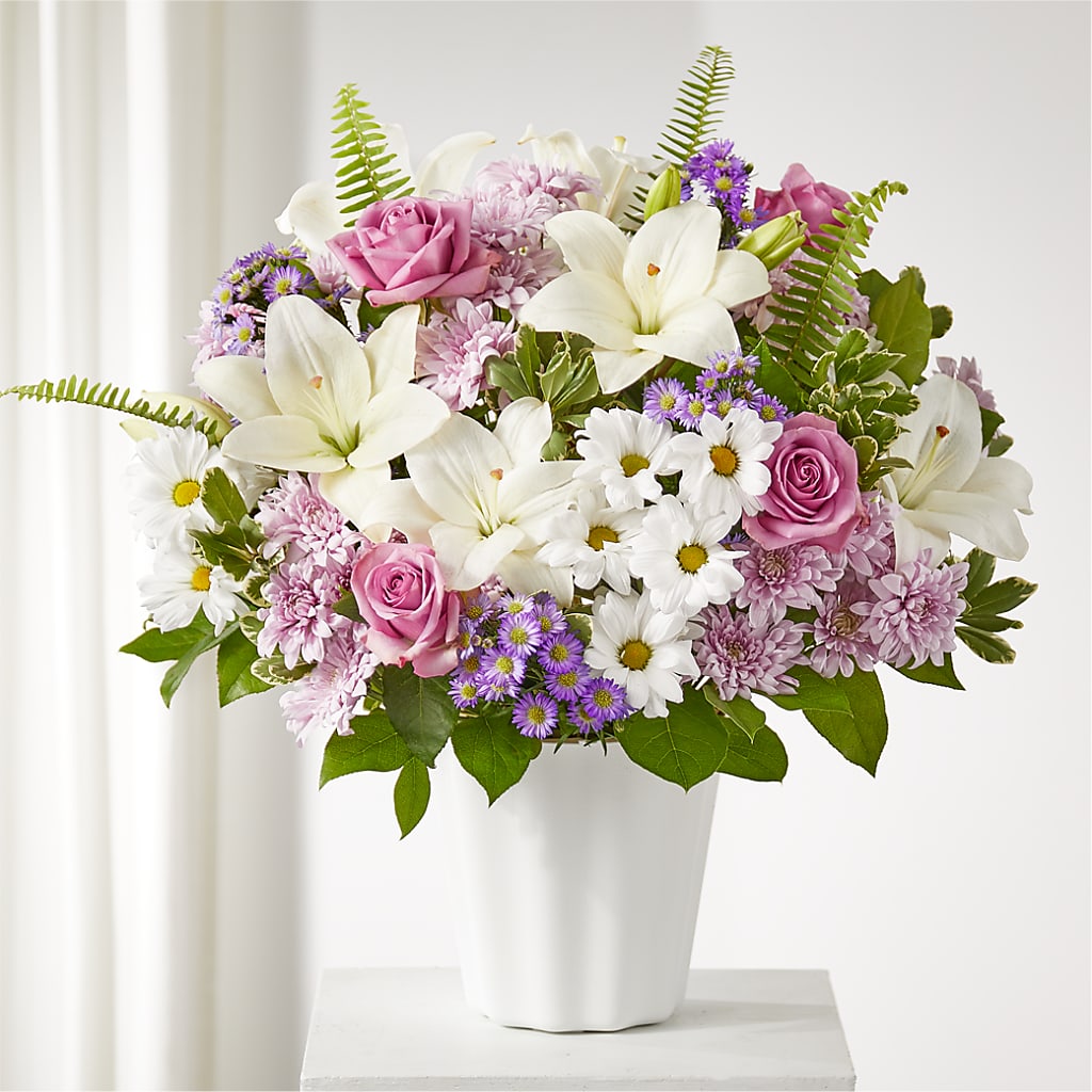 Warmest Thoughts Tabletop Basket – BLOOMERS FLOWERS & GIFTS, Campbell CA