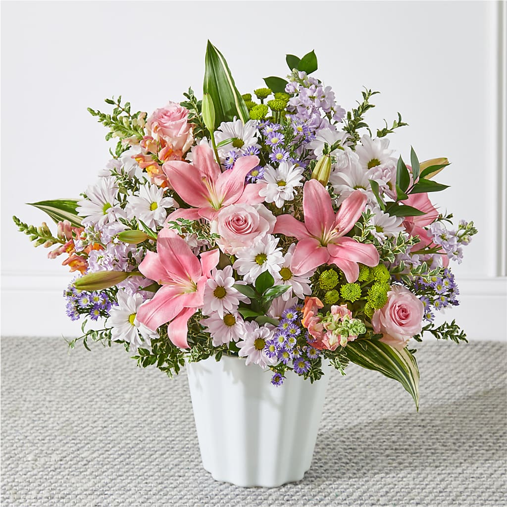 Abundant Compassion Floor Basket – BLOOMERS FLOWERS & GIFTS, Campbell CA