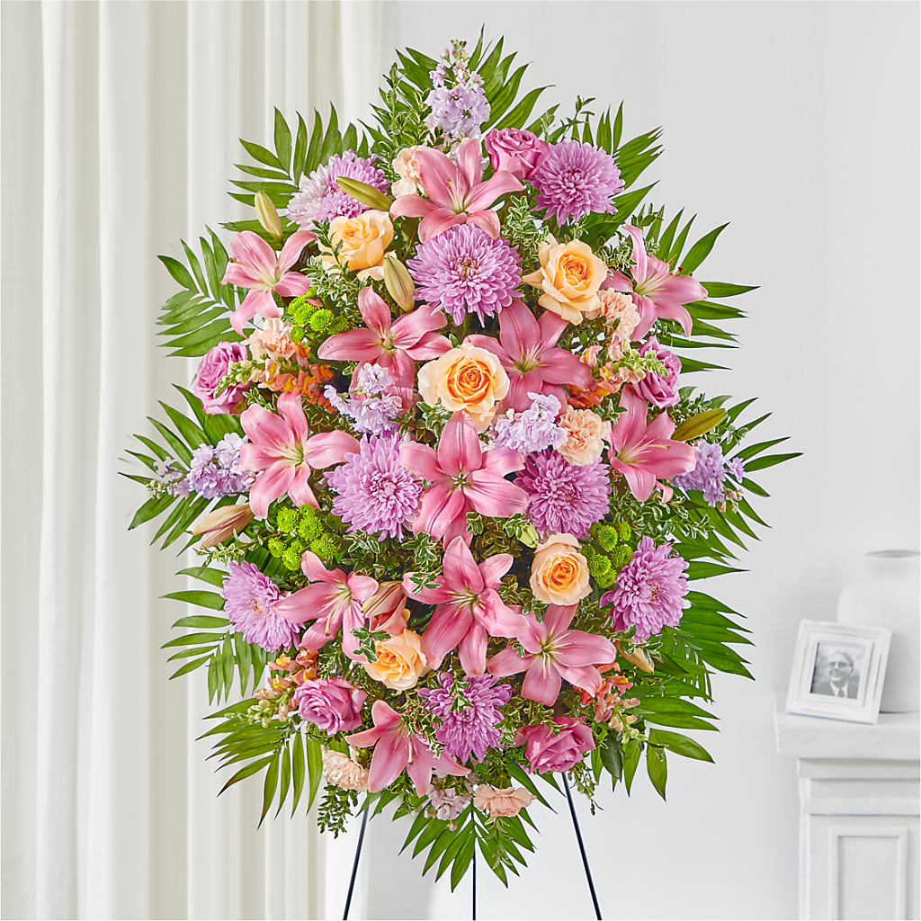 Love & Light Standing Spray – BLOOMERS FLOWERS & GIFTS, Campbell CA