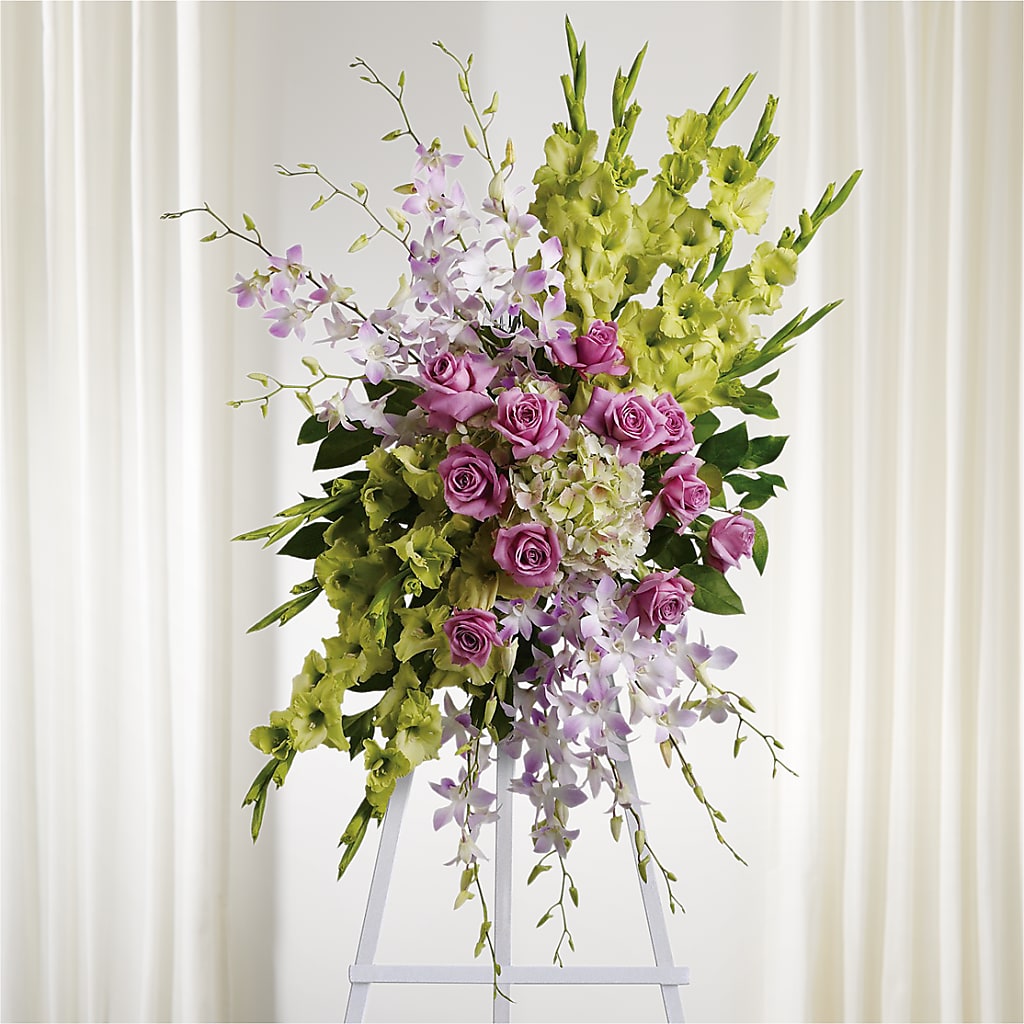 Lasting Legacy Standing Spray – BLOOMERS FLOWERS & GIFTS, Campbell CA