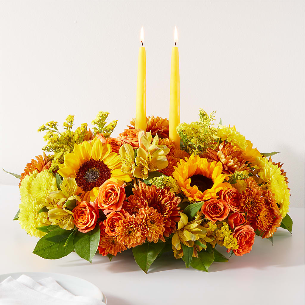 Autumn Harmony Centerpiece – BLOOMERS FLOWERS & GIFTS, Campbell CA