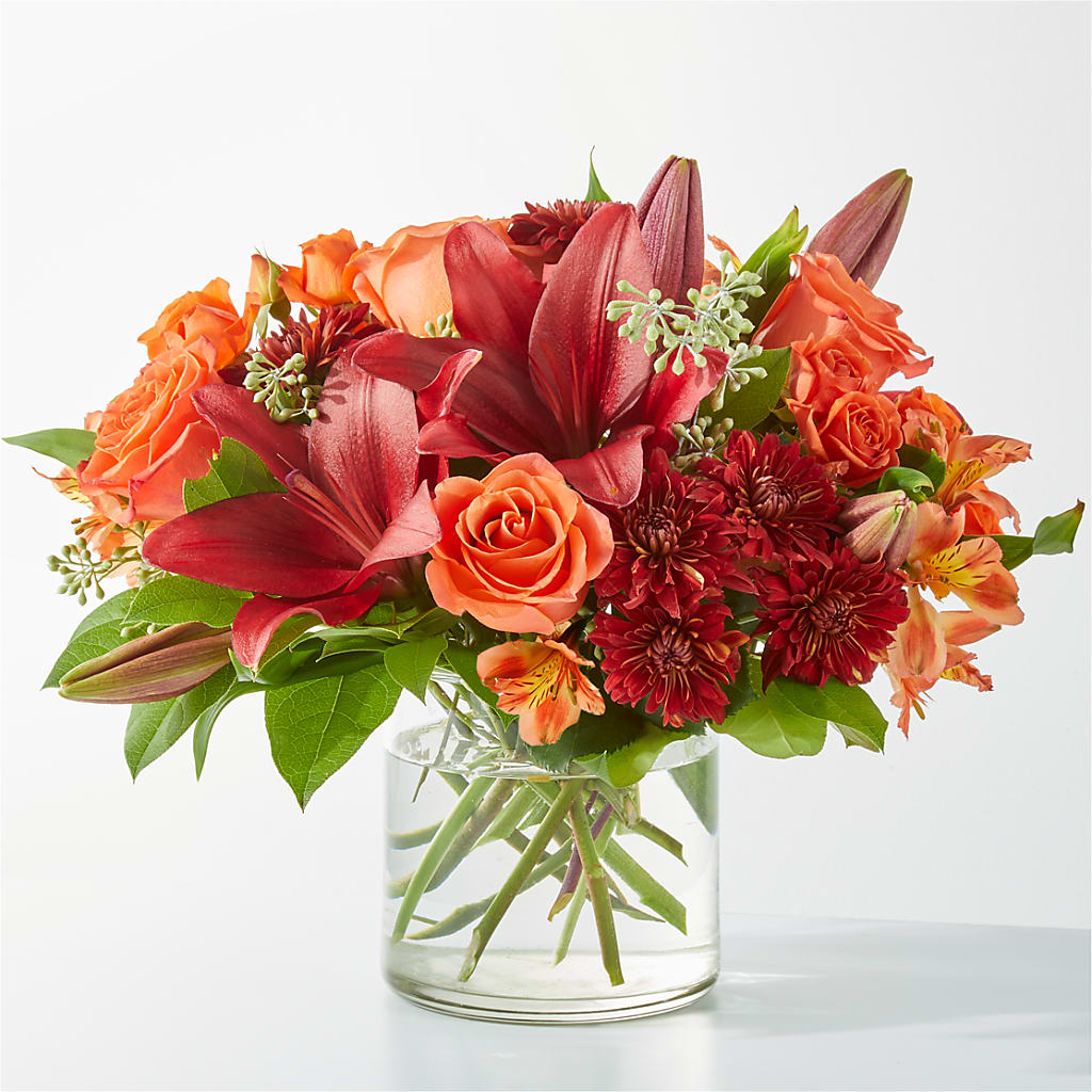 Crimson Leaves Bouquet – BLOOMERS FLOWERS & GIFTS, Campbell CA