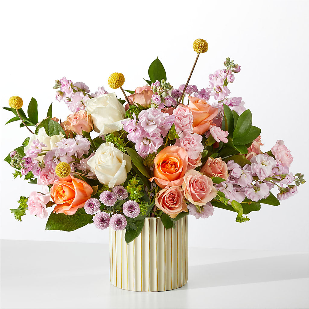 French Market Bouquet with Ivory Vase – BLOOMERS FLOWERS & GIFTS, Campbell CA