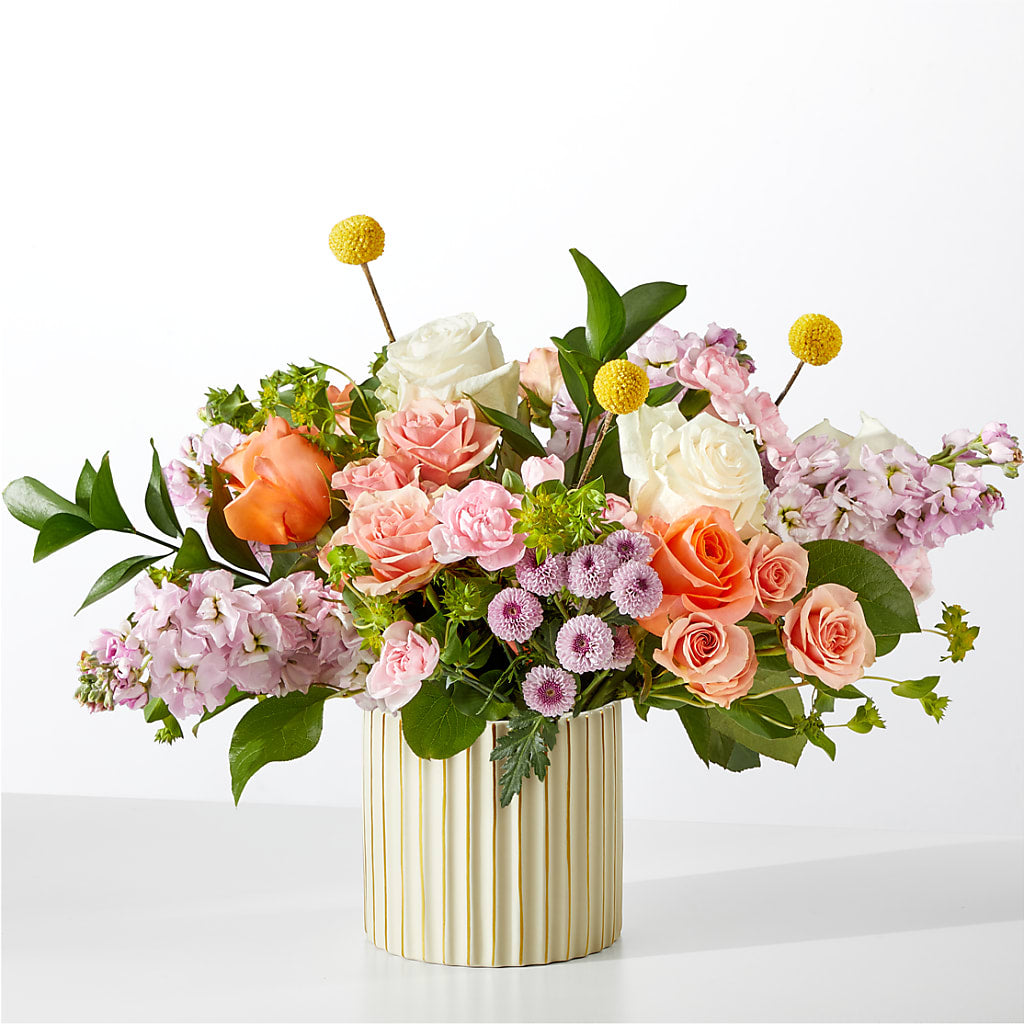 French Market Bouquet with Ivory Vase – BLOOMERS FLOWERS & GIFTS, Campbell CA