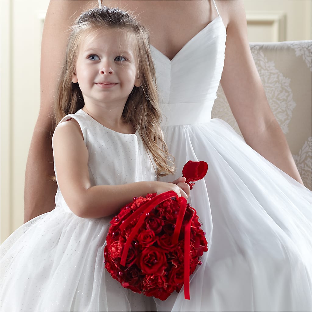 Pure at Heart Flower Girl Arrangement – BLOOMERS FLOWERS & GIFTS, Campbell CA