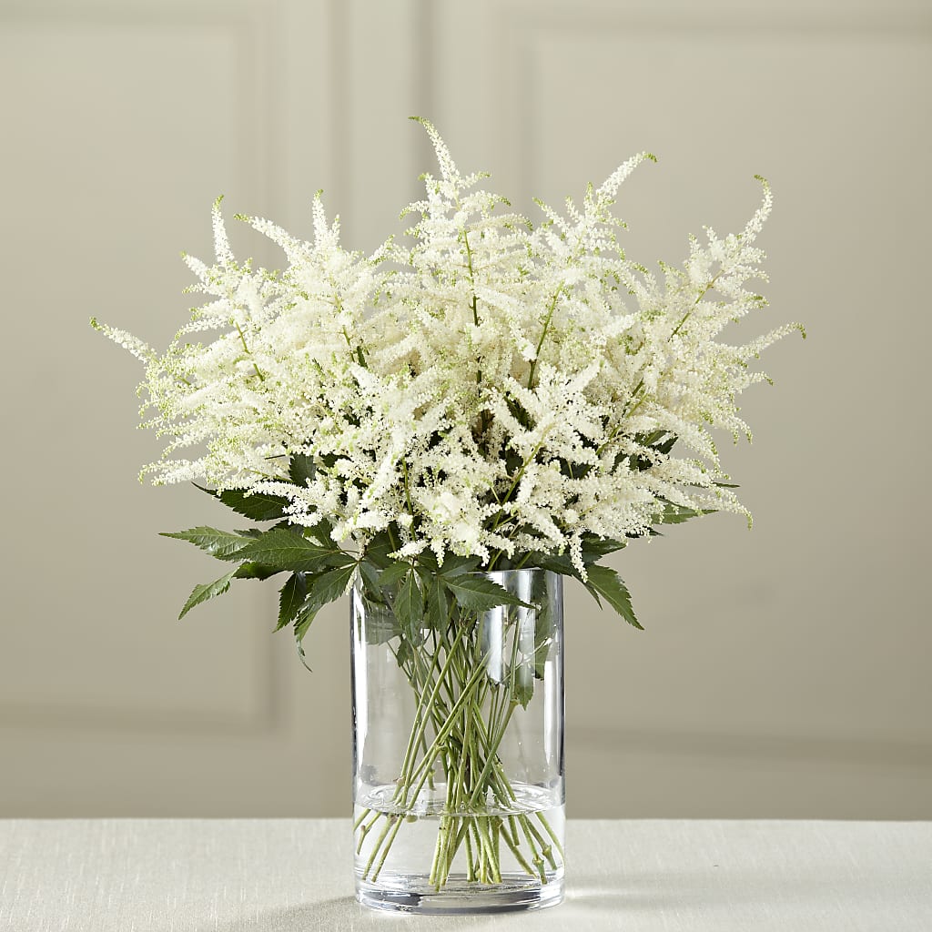 White Astilbe Bouquet – BLOOMERS FLOWERS & GIFTS, Campbell CA