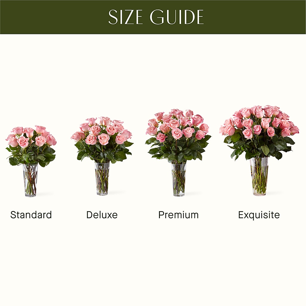Long Stem Pink Rose Bouquet – BLOOMERS FLOWERS & GIFTS, Campbell CA