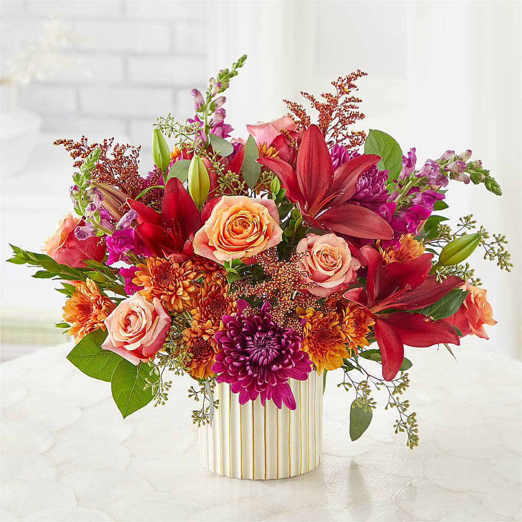 Burgundy Landscape Bouquet – BLOOMERS FLOWERS & GIFTS, Campbell CA