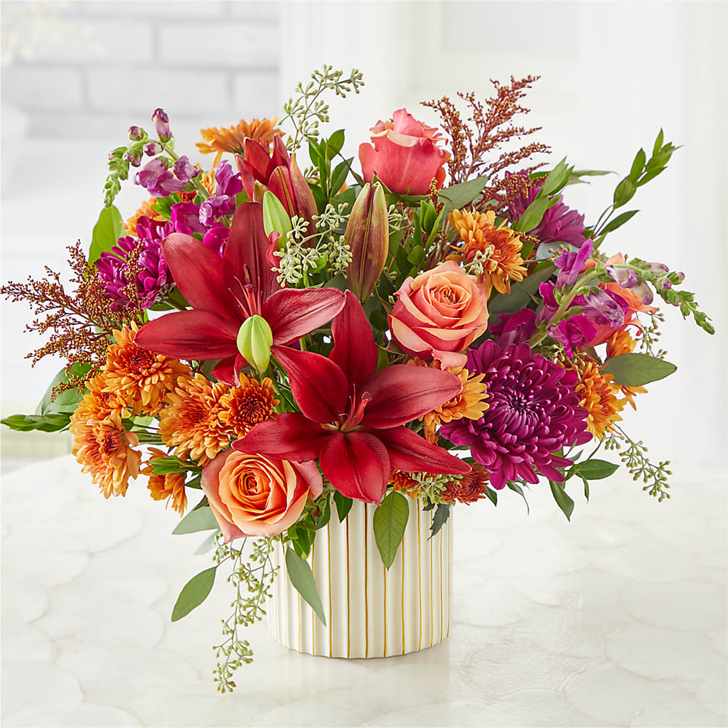 Burgundy Landscape Bouquet – BLOOMERS FLOWERS & GIFTS, Campbell CA