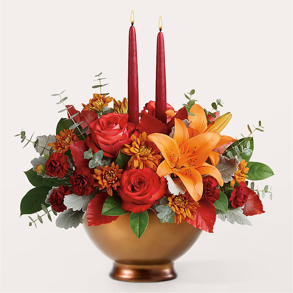 Fruits of Fall Centerpiece – BLOOMERS FLOWERS & GIFTS, Campbell CA