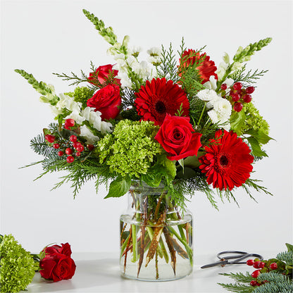 Merry Moment Bouquet – A Florist Original – BLOOMERS FLOWERS & GIFTS, Campbell CA