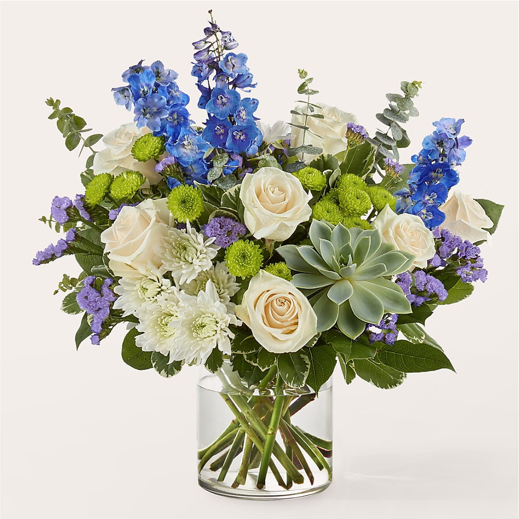 Cerulean Waves Bouquet – BLOOMERS FLOWERS & GIFTS, Campbell CA