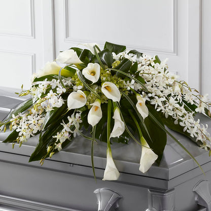 Angel Wings Casket Spray – BLOOMERS FLOWERS & GIFTS, Campbell CA