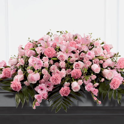 Garden of Comfort Casket Spray (Standard) – BLOOMERS FLOWERS & GIFTS, Campbell CA