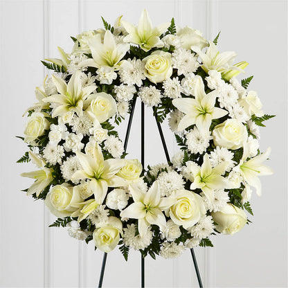 Treasured Tribute Wreath – BLOOMERS FLOWERS & GIFTS, Campbell CA