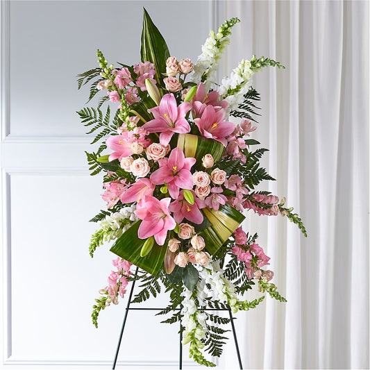 Elegant Embrace Standing Spray – BLOOMERS FLOWERS & GIFTS, Campbell CA
